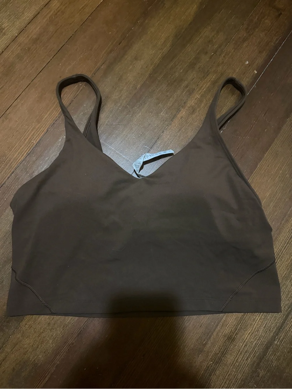 lululemon athletica V-Neck Cropped Align Tank in Dark Brown